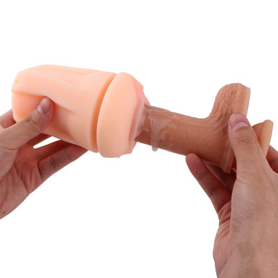 Vagina Bentuk Mainan Masturbasi Pria 13cm Dapat Digunakan Kembali Realistis IPX7